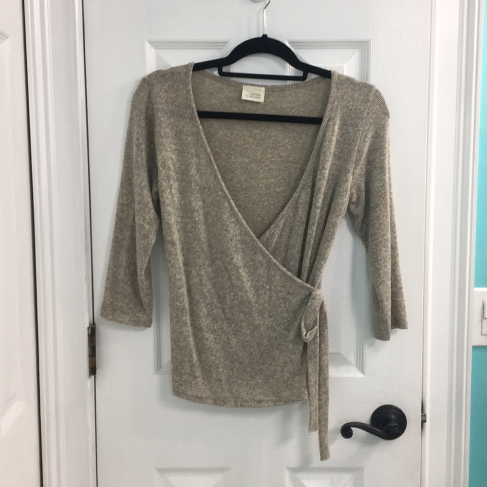 NWOT Wrap sweater